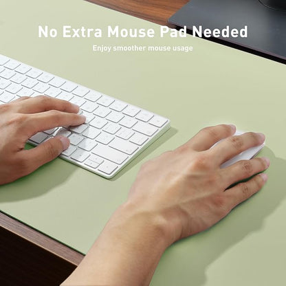 Aothia Leather Desk Pad Protector, Office Mat, Large Mouse Pad, Non-Slip PU - Image 3