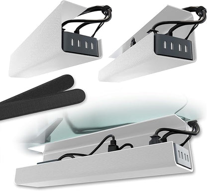 No-Screw Under Desk Cable Management Tray by ScandinavianHubCableTrays