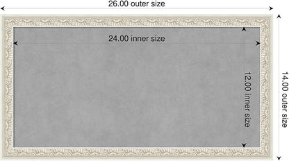 Amanti Art Silver Framed Magnetic Board 14x26 Small Vision Board - Image 2