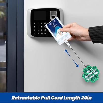 ONE Mental Breakdown Later… Funny Four-Leaf Clover Badge Reel | Retractable ID - Image 6