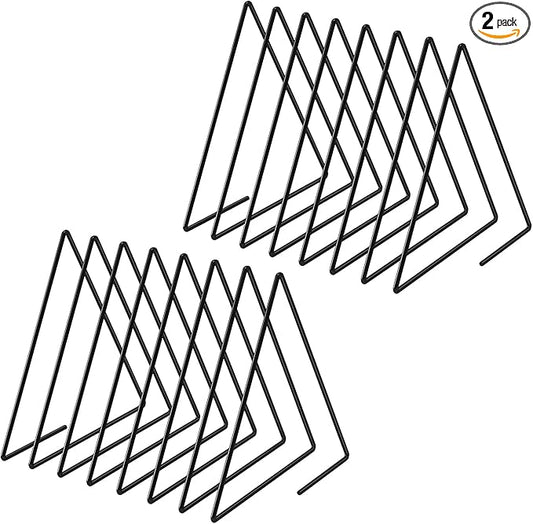 2 Sets Triangle File Folder Rack, 7 Sections File Holder, File Storage by TOPCJ