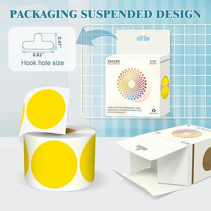 2 Inch Round Color Coding Labels - Image 3