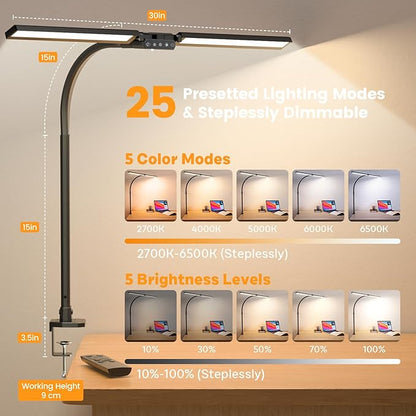 SIBRILLE LED Desk Lamp for Home Office - Image 3