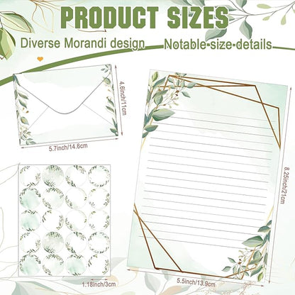 TaoBary 160 Pcs Stationery Paper Set 50 Double Sided Stationery Papers - Image 5