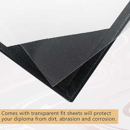GraduationMall 11"x14" Imprinted Padded Diploma Cover Certificate Holder Black - Image 4