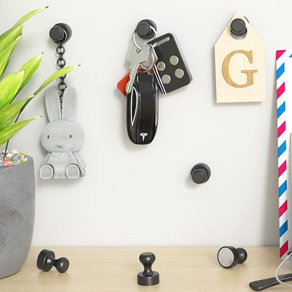 Grtard 48 Pack Black Magnetic Push Pins, Fridge Magnets - Image 5