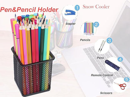 SNOW COOLER Pen Holder Pencil Holder Metal Pen Holder Cup Pencil Holder - Image 4
