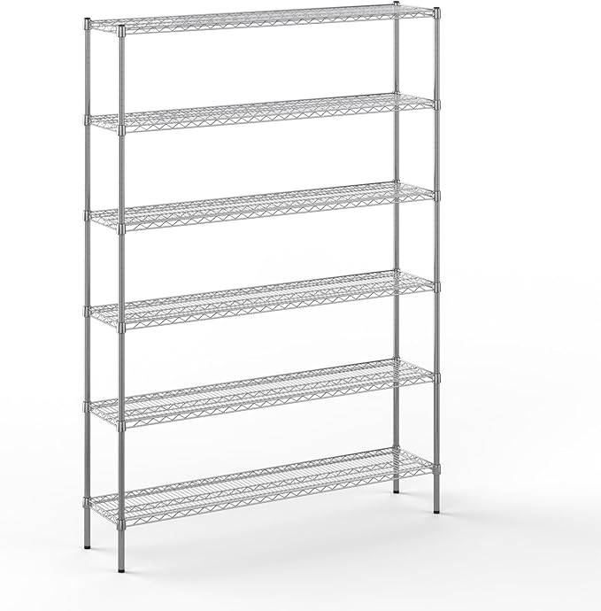 Regal Altair 14" Deep x 60" Wide x 86" Height Wire Shelving Kit | 6-Tier | NSF by Regal+Altair