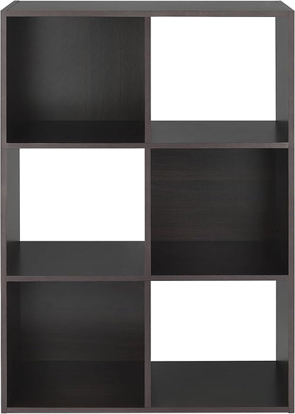 Whitmor 6 Cube Bookcase, 3 Tier Stackable MDF Bookself, Open Storage Display - Image 6