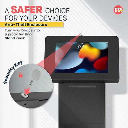 CTA Digital Locking Kiosk & Enclosure – Premium Locking Floor Stand Kiosk - Image 3