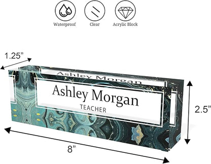 Personalized Desk Name Plate, Custom Acrylic Name Plate, Gift - Image 7