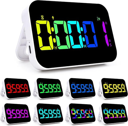 Kitchen Timer （1.5" Number） 10 RGB Color Changing Digital Magnetic Timer by Unknown