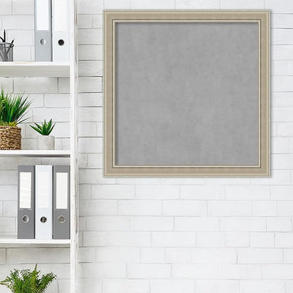 Amanti Art Silver Framed Magnetic Board 28x28 Medium Vision Board - Image 5