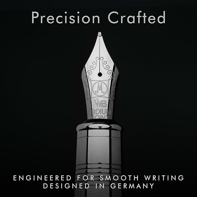Wordsworth & Black Majesti Fountain Pen-, Luxury Case, Stainless Steel; Medium - Image 5