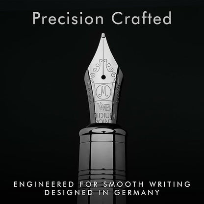 Wordsworth & Black Majesti Fountain Pen-, Luxury Case, Stainless Steel; Medium - Image 5