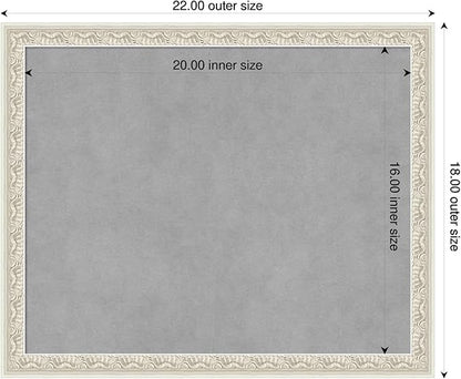 Amanti Art Silver Framed Magnetic Board 18x22 Small Vision Board - Image 2