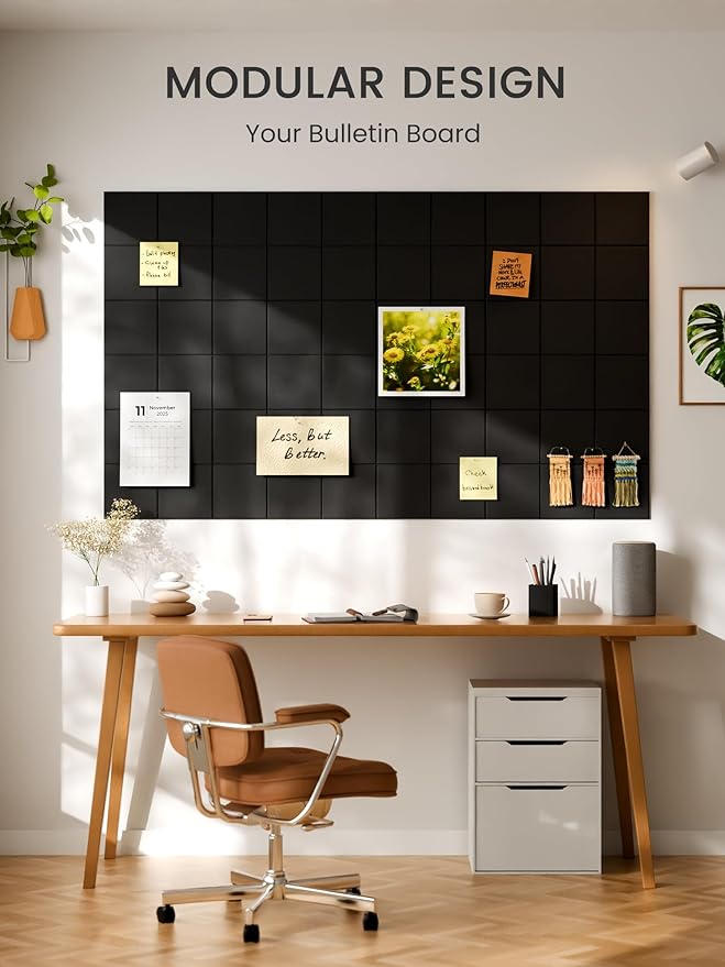 Bumusty Large Cork Board Alternative-36 x24 Felt Bulletin Board Tiles, - Image 6