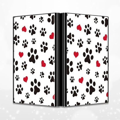 BWEGRHE Slim Credit Card Holder, Cute Dog Paw Prints RFID Blocking Metal Wallet - Image 4