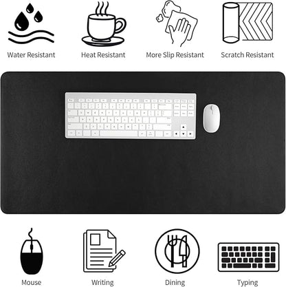 Bloss Desk Mat with Stitched Edges, Leather Large Mouse Pad, Non-Slip Desk - Image 4