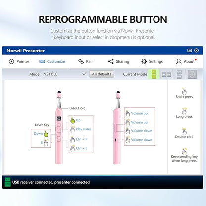Norwii N21 Bluetooth Presentation Clicker - Image 9