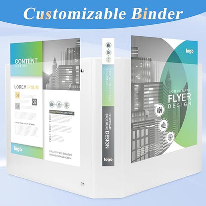 CIXILDTS 2 Inch D Ring Binders, 3 Ring Binder Fit US Letter Size Paper - Image 6