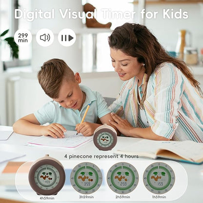 Visual Timer for Kids, 299-Minute Cute Kids Squirrel Timer, ADHD Autism Toddler - Image 2