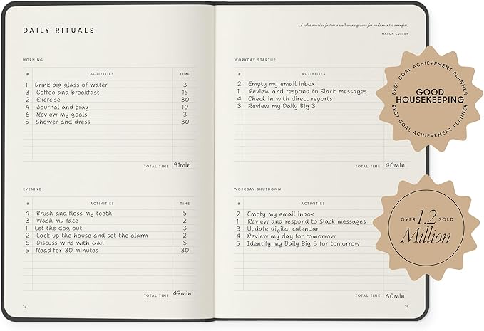 Full Focus Sea Blue Linen Planner by Michael Hyatt - Image 4