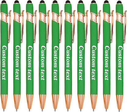 CRME Personalized Pens with Stylus Tip Customized Pens with Name/Logo Soft Grip by Unknown