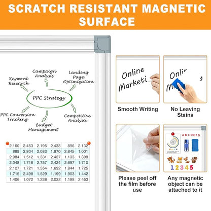H-Qprobd Magnetic Whiteboard 24" x 18" Dry Erase White Board - Image 4