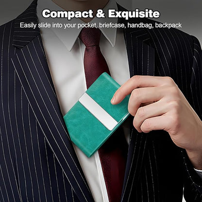Business Card Holder for Women or Men, Business Card Case - Image 5
