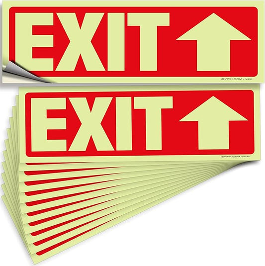 iSYFIX Exit Stickers Signs by iSYFIXPREMIUMSIGNS