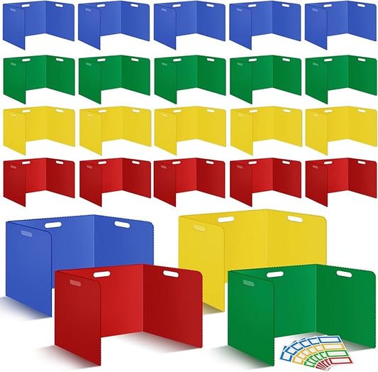 24Pack Desk Dividers for Students 14 × 17.5 × 14 Inch Plastic Durable and by ZSMKJIAYE