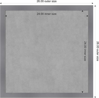 Amanti Art Grey Framed Magnetic Board 26x26 Medium Vision Board - Image 4