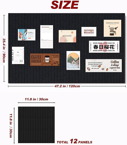 Large Felt Wall Tiles Cork Boards - Image 2