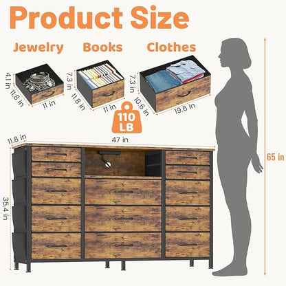 HCHQHS 47 Inch Dresser for Bedroom - Image 2