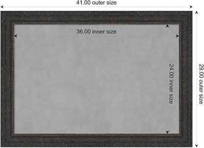 Amanti Art Black Framed Magnetic Board 29x41 Large Vision Board - Image 2