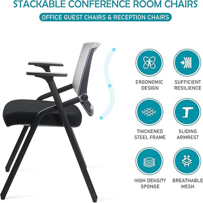 BLANEDUO Conference Room Chairs, Folding Office Desk Chair - Image 4