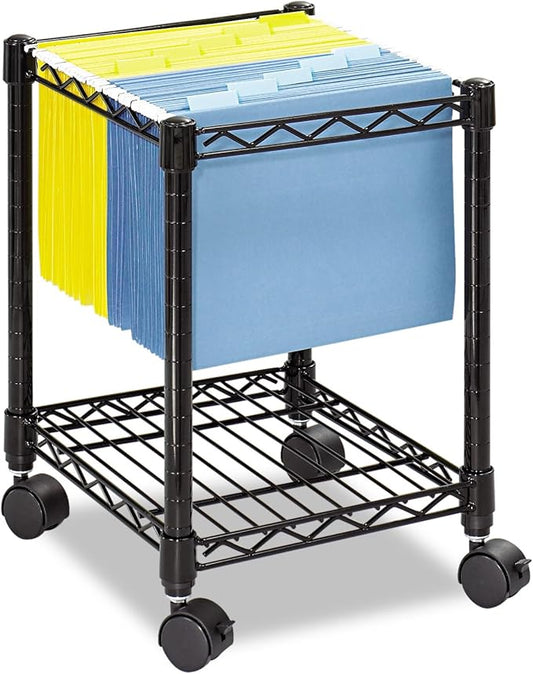 Safco Compact Rolling Cart, Fits Letter and Legal-Size Hanging Folders by SafcoProducts
