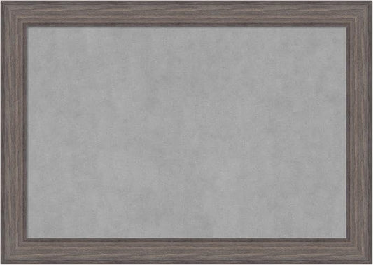 Amanti Art Grey Framed Magnetic Board 29x41 Large Vision Board by AmantiArt