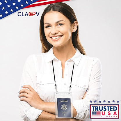 Claev Flexible and Tear Resistant Vertical 4x6 Passport & Card Holders - Image 5