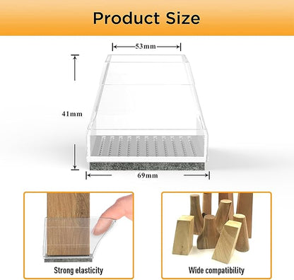 Square Chair Leg Protectors for Hardwood Floors - Image 4