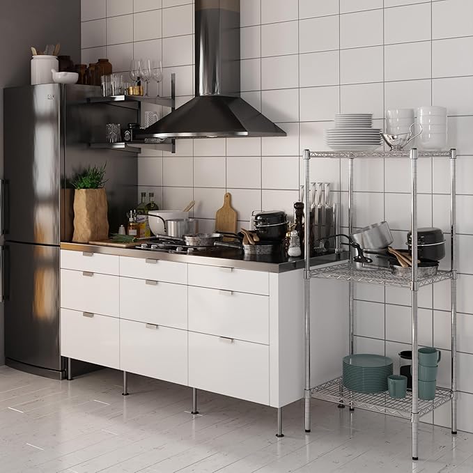 Regal Altair 18" Deep x 24" Wide x 54" Height Wire Shelving Kit | 3-Tier | NSF - Image 5