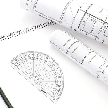 EBOOT 25 Pcs Math Protractors Plastic Protractor 180 Degrees, 4 Inches - Image 5
