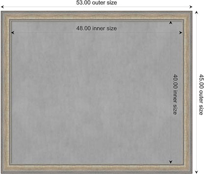 Amanti Art Silver Framed Magnetic Board 45x53 Oversize Vision Board - Image 4