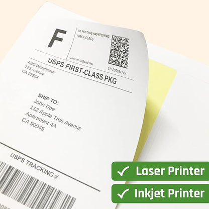 200 Sheets, Printable White Sticker Paper, Laser/Inkjet Printing - Image 5