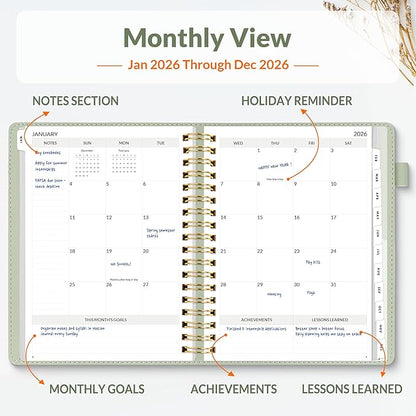 SUNEE 2026 Planner 5.9" x 8.3" – Dated Productivity Planner - Image 4