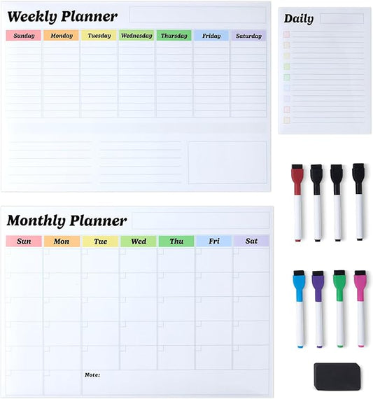 Amazon Basics Magnetic Dry Erase Calendar Whiteboard Set by AmazonBasics