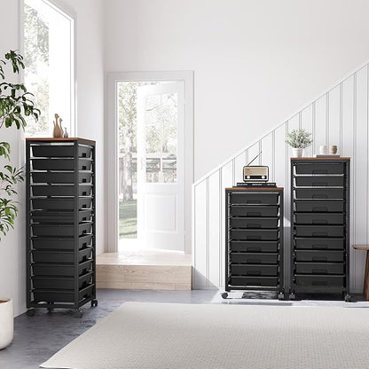SYKIARIOL Rolling Cart with Drawers, 12 Drawer Rolling Cart, Rolling storage - Image 6