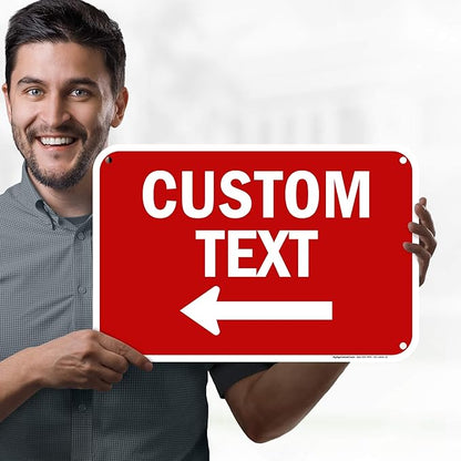 Custom Arrow, Custom Directional Sign, Left Arrow, 12x18 Inches, 55 mil thick - Image 2