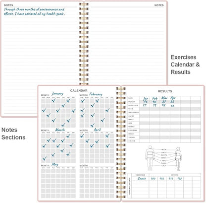 Fitness Journal for Women & Men, A5 Workout Journal/Planner Daily Exercise Log - Image 5